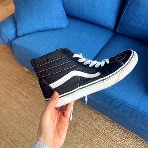 Vans Black and White Skate Shoes